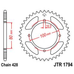 Звездочка задняя JT Sprockets (шаг 428 ) JT JTR1794
